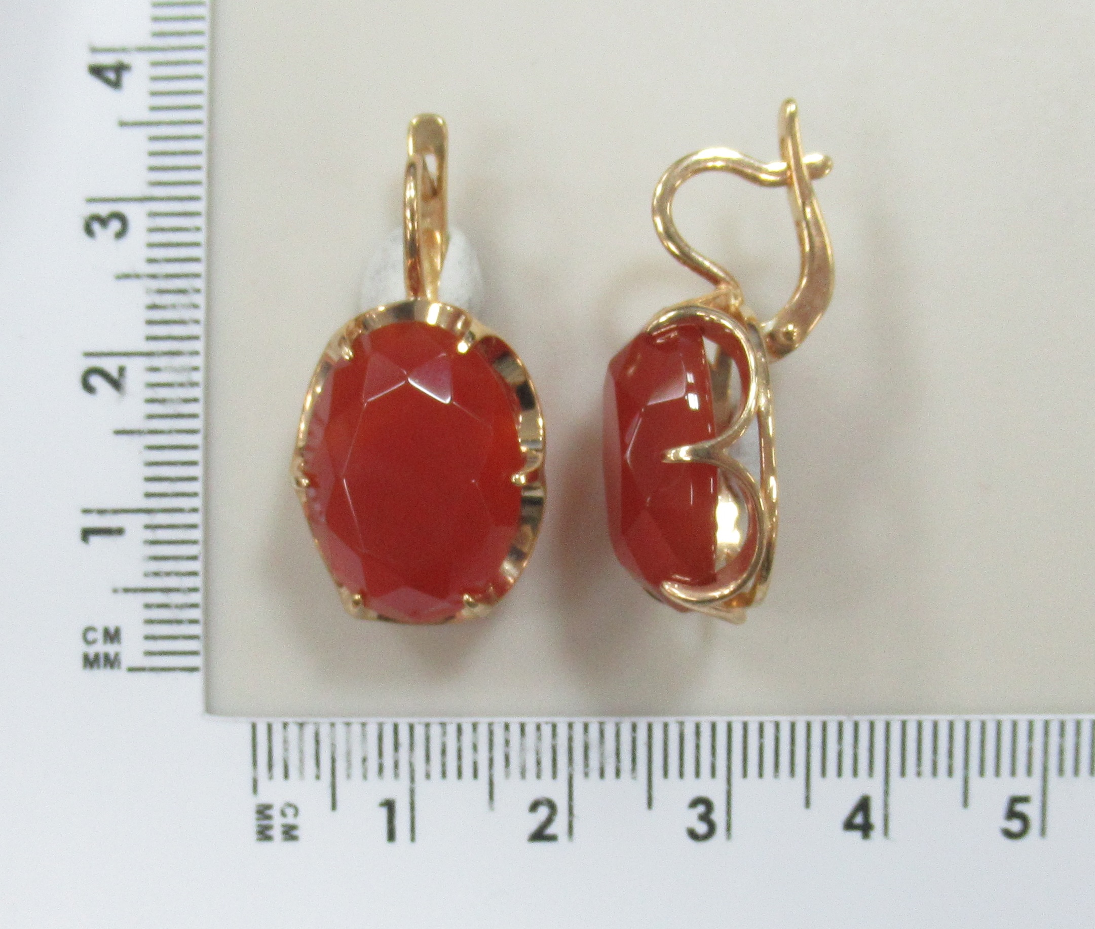 Серебряные серьги с агатами